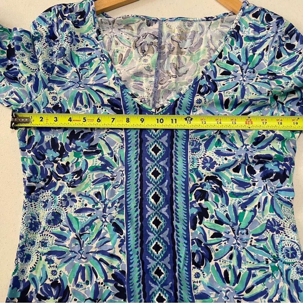 Lilly Pulitzer Blue and Green Maxi Dress NWOT - Picture 8 of 16